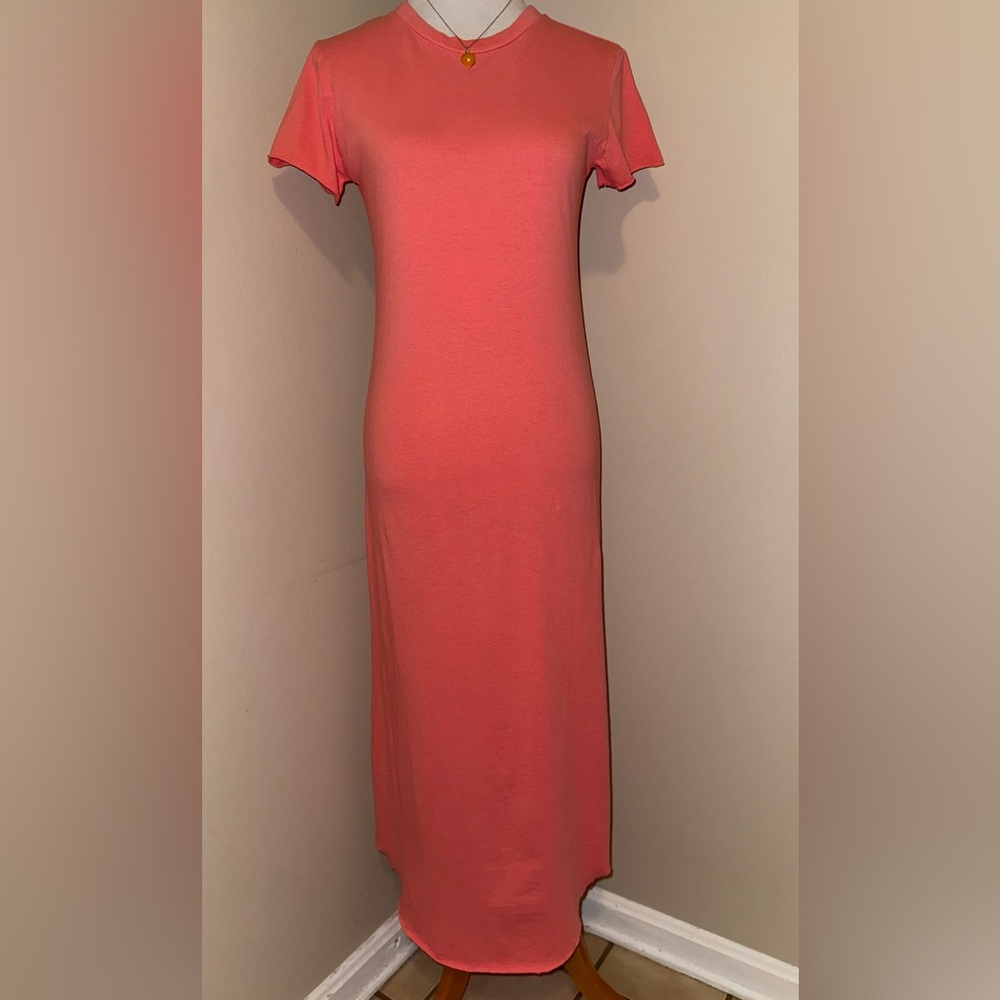 Frank & Eileen Harper Tee Maxi Dress,Size-XS,Color-Coral - Picture 2 of 8